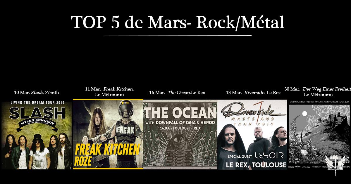 Toulouse : Les 5 concerts métal immanquables du mois de Mars !